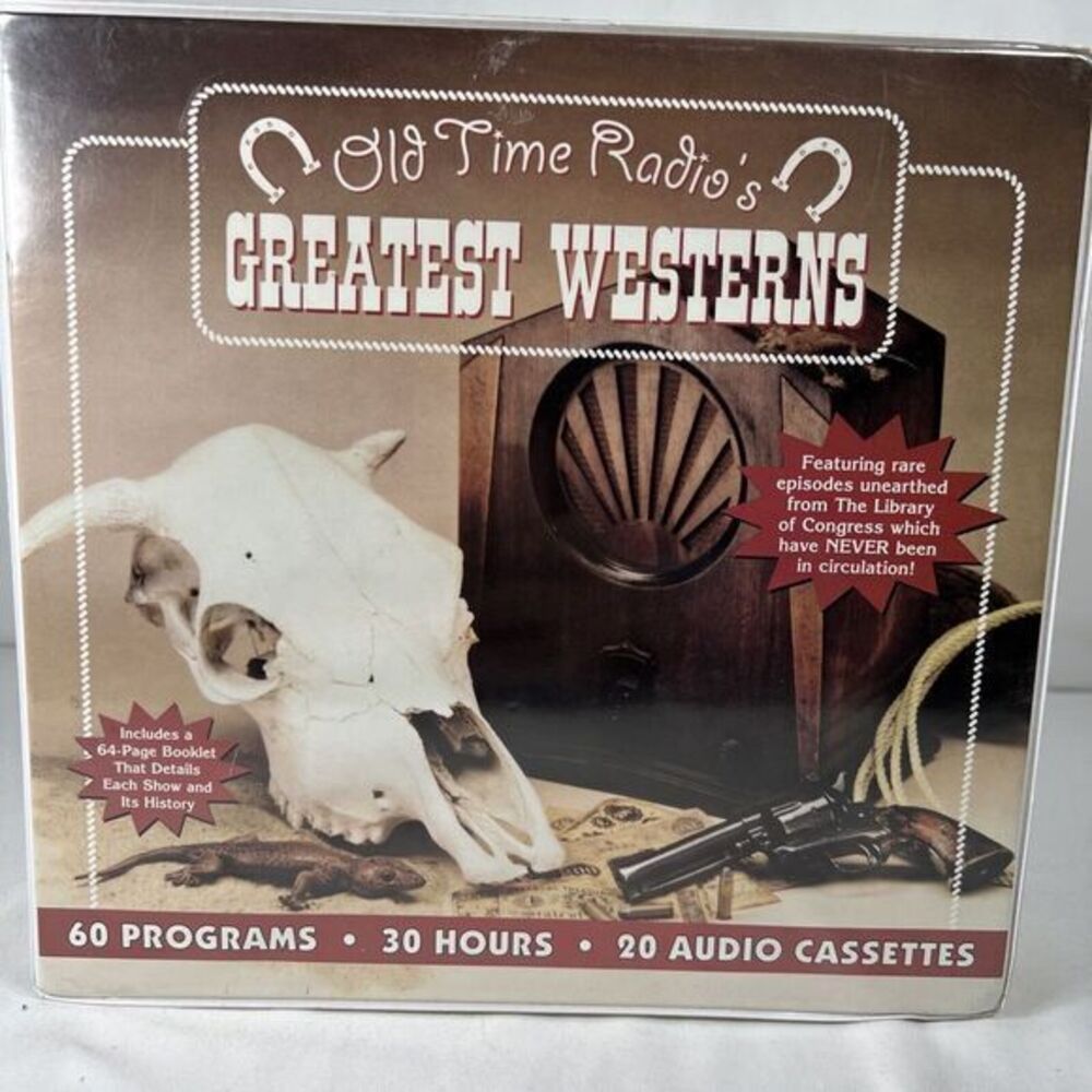 New Old Time Radio's Greatest Western 60 Programs 30 Hours 20 Audio Cassettes
